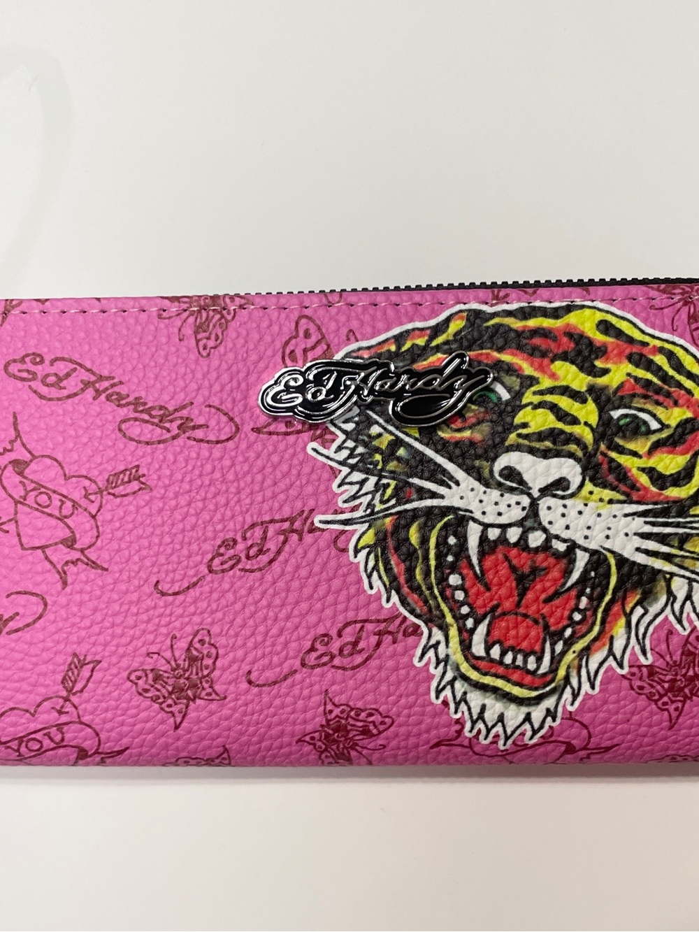 Ed hardy pink tiger wallet